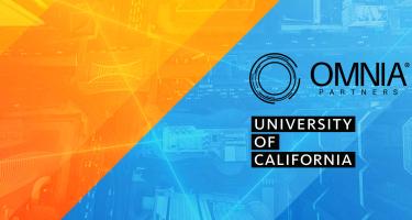 Decorative image of the OMNIA Partners and UC logos