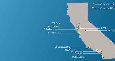A map of all the UC campus locations