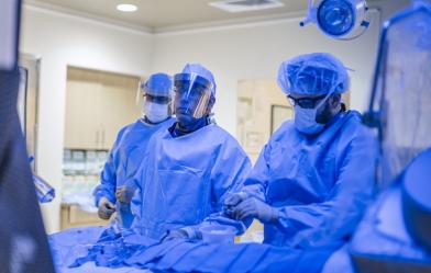 UCSD doctors and nurses resuscitating a patient