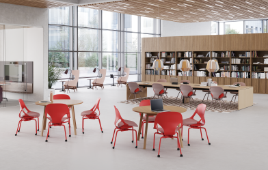 Photo of the interior of a library