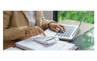 Person calculating price files