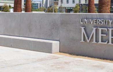 UC Merced entryway marker
