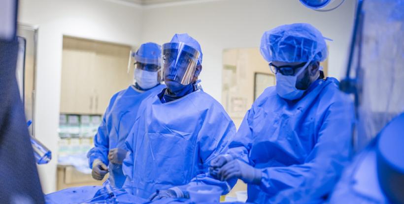 UCSD doctors and nurses resuscitating a patient