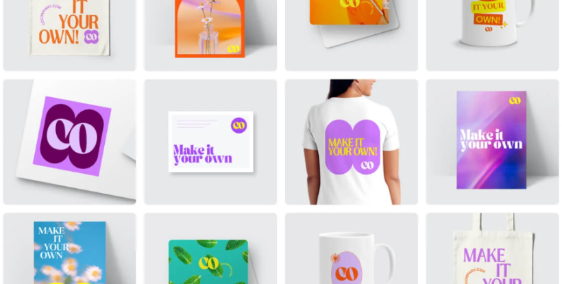 Examples of designs that were created in Canva