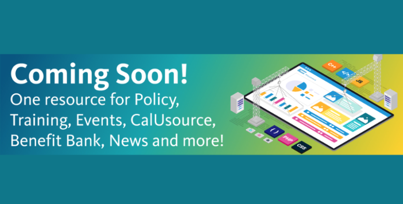 Coming soon - one site for policy, training, events, news, resources and more...