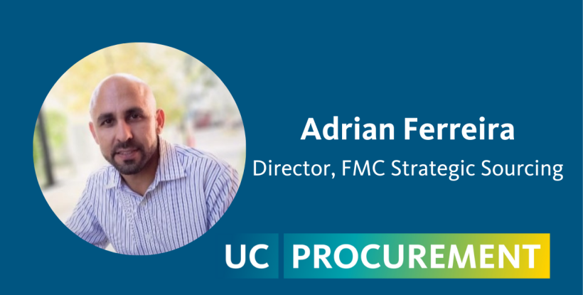 Adrian Ferreira photo, new Director, FMC Strategic Sourcing