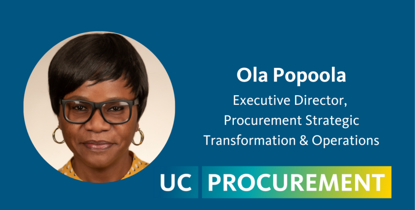 Ola Popoola head shot and title card