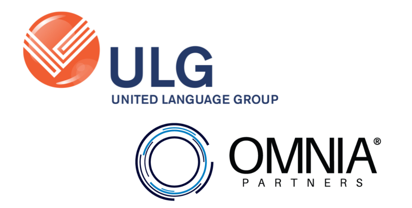 United Language Group and Omnia Partners logos