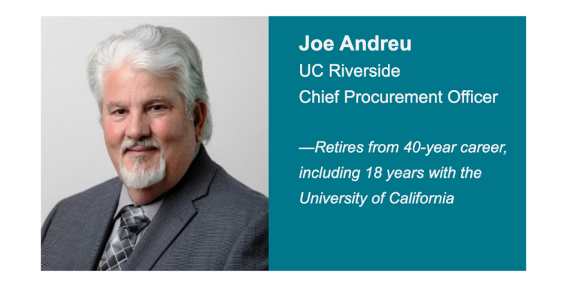 Joe Andreu, UC Riverside CPO, retires from UC