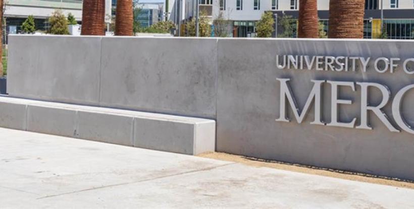 UC Merced entryway marker