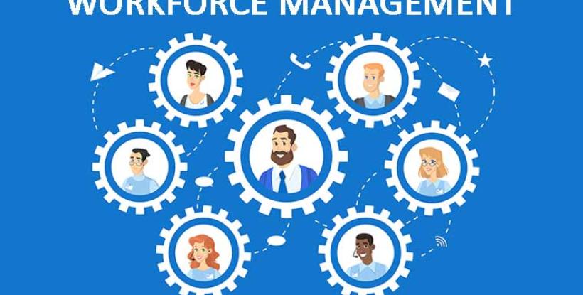 Different types of workers in a cog-like design