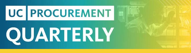 UC Procurement Quarterly newsletter banner
