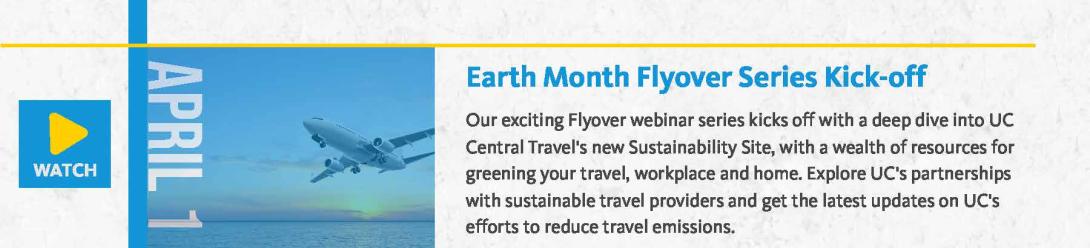 Earth Month Flyover Series Kick-off
