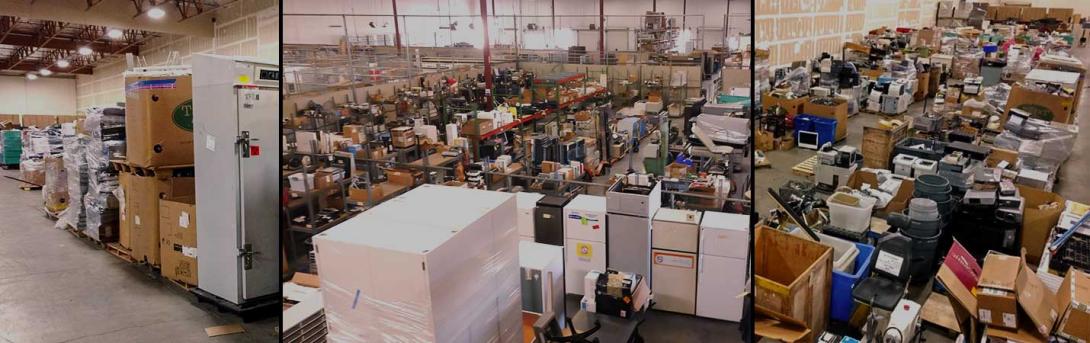 Surplus Sales two warehouses full of equipment