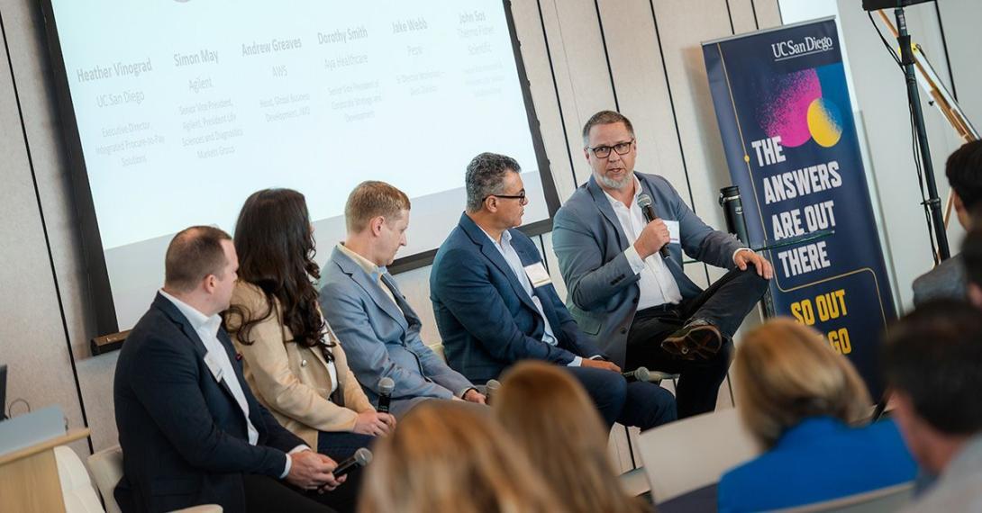  Industry partners and UC San Diego leaders discussed innovative approaches to engagement at the inaugural Partnership Summit. 