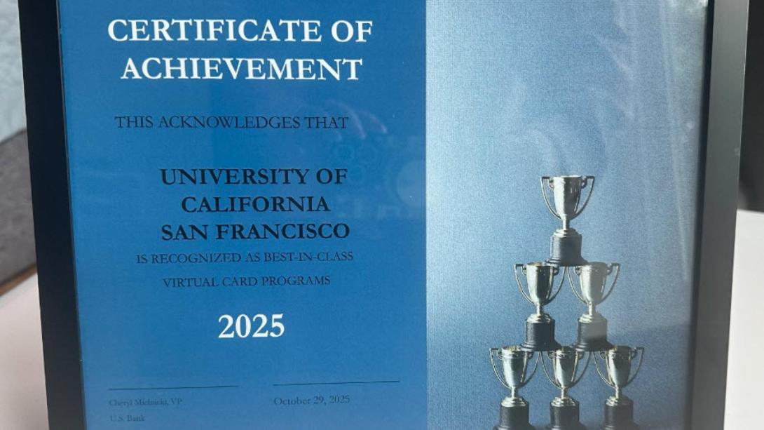 UCSF Recognized With “Best in Class” Award for Payment Plus 