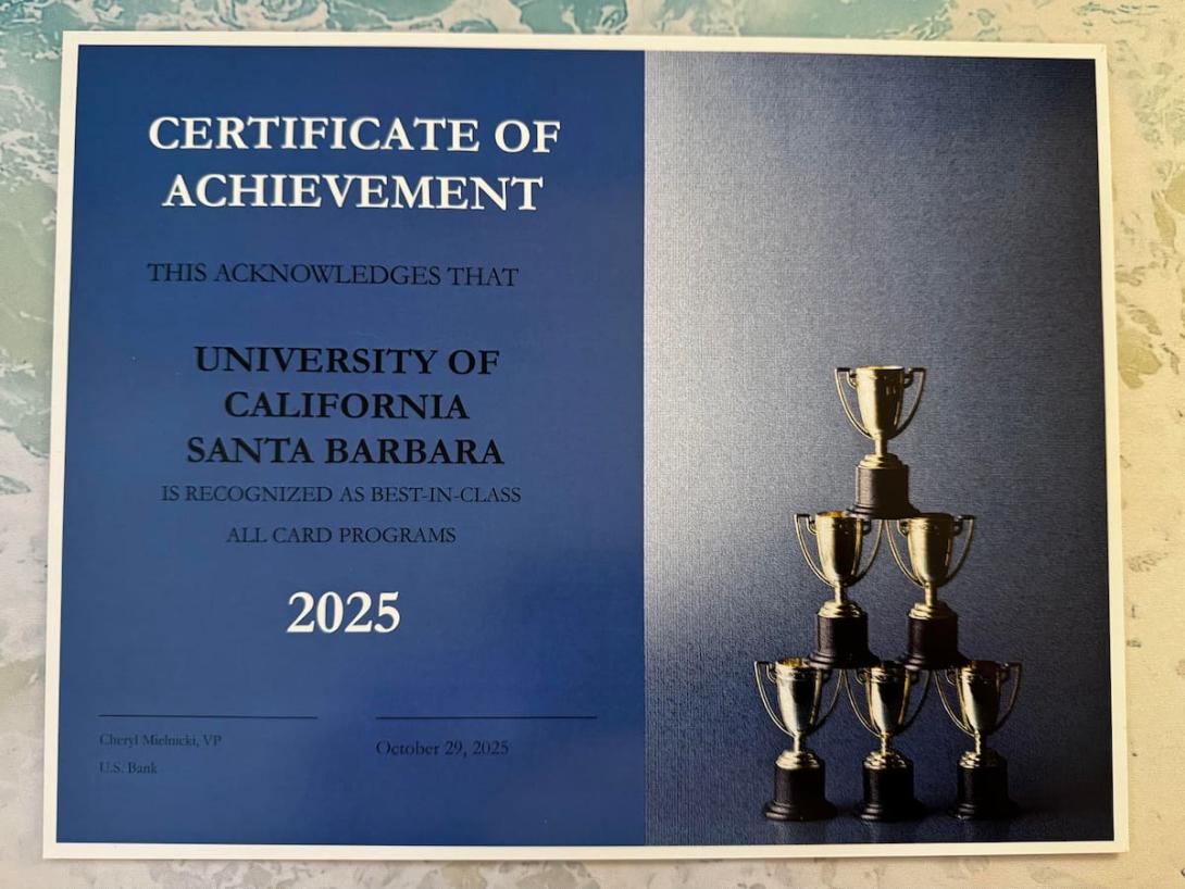 UCSB certificate-of-achievement