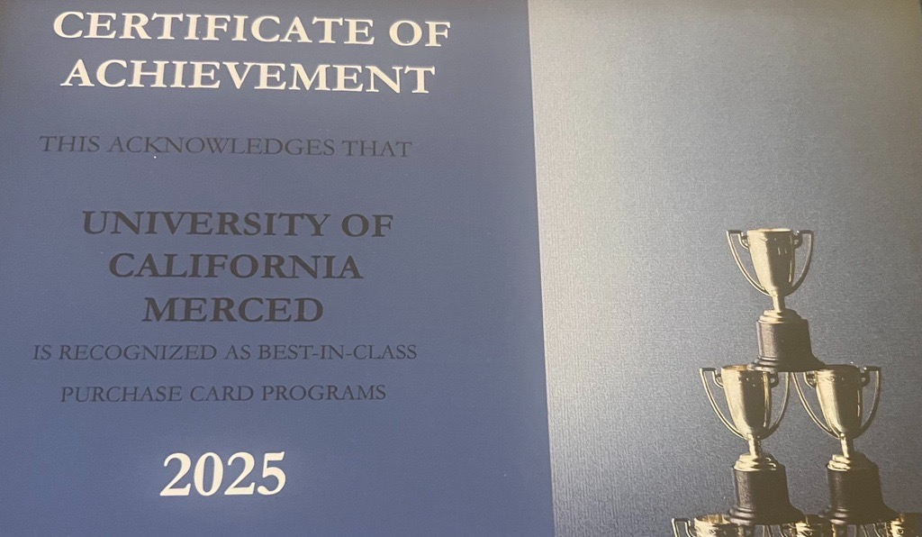 UC Merced P-Card Award