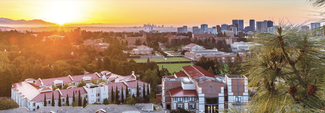 UCLA aerial campus view