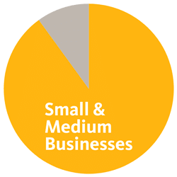 90% of US businesses are small or medium